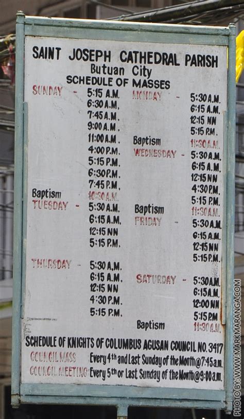 st joseph parish mandaue mass schedule